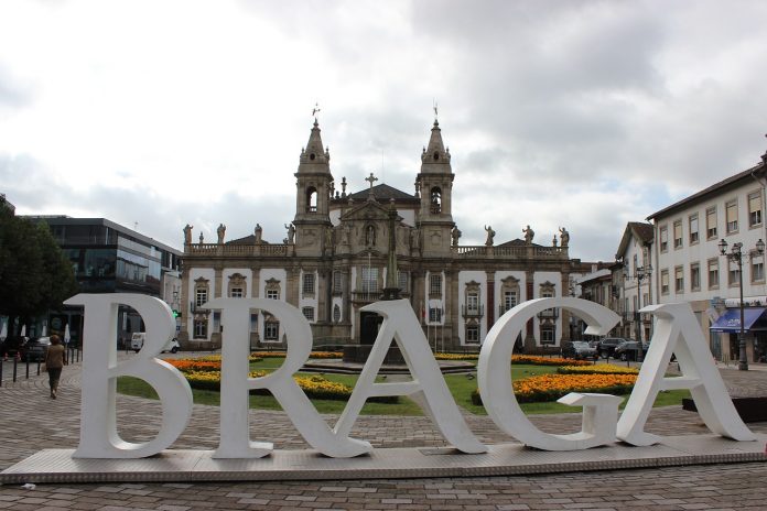 Braga city sign